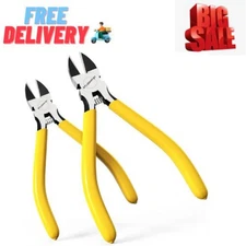 2pcs wire cutters side cutter cable 6/5" heavy duty cutting pliers carbide steel
