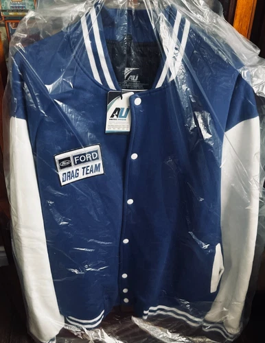 NHRA Ford Drag Racing Bomber Jacket   FORD BLUE 2XL ? image 2