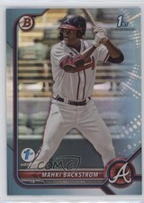 2022 Bowman 1st Edition Sky Blue Foil Mahki Backstrom #BPPF-121 tm7