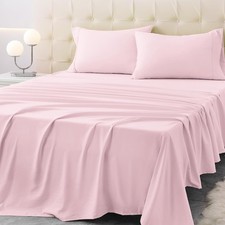 Twin Size Bed Sheet Set - 3 Piece Soft Microfiber Sheets with Deep Pockets,
