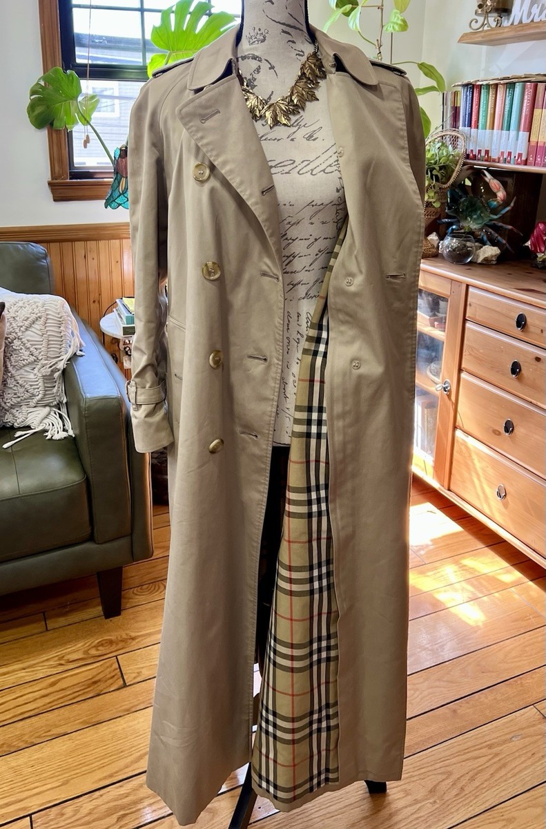 Vintage Classic Burberry Prorsum Beige Trench Coat Women's Size 8