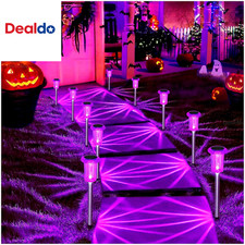 Solar Halloween Lights Outdoor Waterproof 10 Pack Halloween Decor