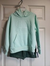CHAMPION Kids' Embroidered Premium Fleece Hoodie Shorts NEW NWT size 6