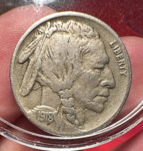 1918 D Buffalo Nickel Very Fine VF