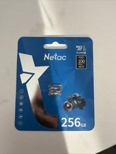 Netac 256GB MicroSDXC Memory Card, Micro SD 4K Full HD 256GB, Only Card 