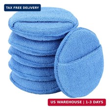 FONAROLL Microfiber Wax Applicator Pads, Car Wax Applicator with Finger Pocket,
