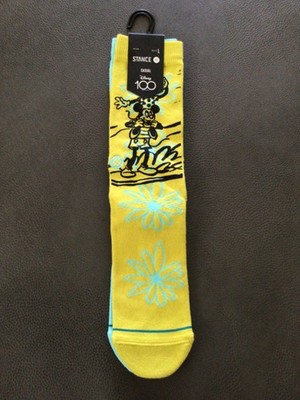 Stance Disney 100 Tandem By Russ Mickey Mouse Socks Large Men's 9-13