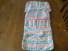 vintage diaper stacker hand crafted blue red vintage animals CUTE