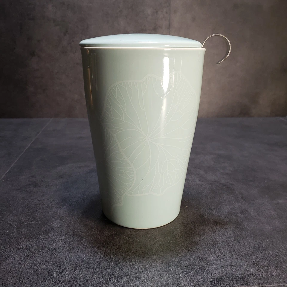 Taza Tea Forte Kati taza taza de té diseño infusor empinado verde Foto 3 de 4