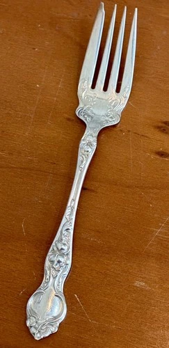 Wallace Sterling SILVER 92.5% Small Fork - 3.3 grams Silver, Violet Pattern