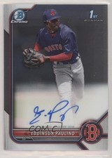 2022 Bowman Chrome Prospect Auto Eddinson Paulino #CPA-EP Auto 2gv
