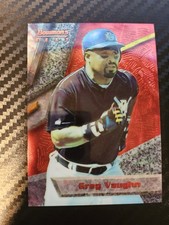 1994 Bowman's Best - Red Greg Vaughn #29 Milwaukee Brewers 