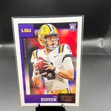 Panini Score 2020 Joe Burrow #360 Rookie LSU Tigers NCAA Football Card. rookie card picture