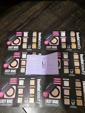 Huda Beauty Easy Bake Loose Baking  Setting Powder 6-Shade Sample Card - 6 Pack