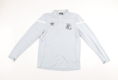 Sportliches Sweatshirt Herren UK M Umbro blau 1/4 Reißverschluss