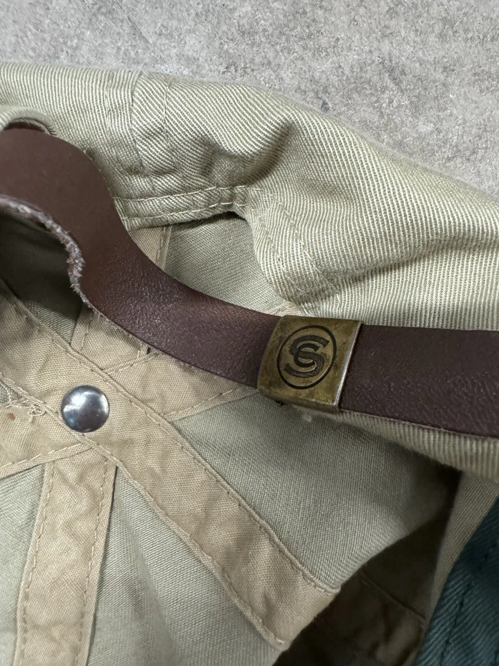 De colección Stetson Country Gorra de Béisbol Cuero Bill Correa Gorra Años 80 HECHA EN EE. UU. Foto 4 de 4