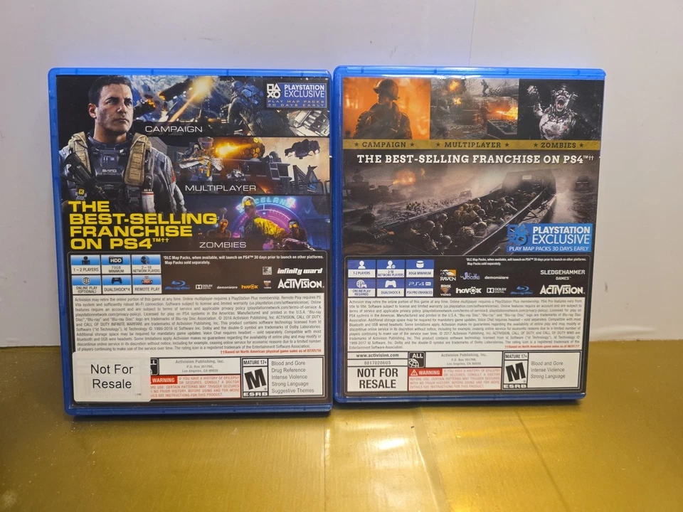 Call of Duty WWII & Infinite Warfare COMBO PACK PS4 Playstation 4 WW2 Unused - Image 4 of 4