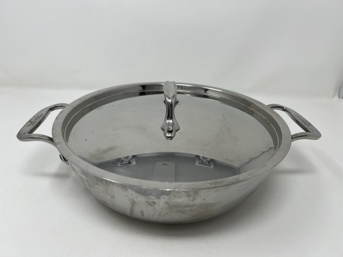 All-Clad Stainless Steel 2.5-Qt. Casserole Pan w/ Handles, Lid Pre-owned 