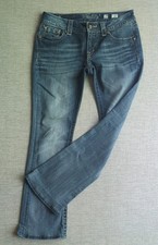 Miss Me Womens Jeans Boot Cut JP5895B Size 29 Rhinestone Embellished Vintage