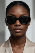 Sunglasses Square Women Diamond Street Wear New Female Hip Hop Beach Sun Protect