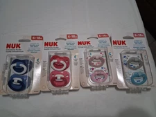 4-Count (8-Total) NUK Orthopedic Pacifiers 6 to 18 Months Different Designs