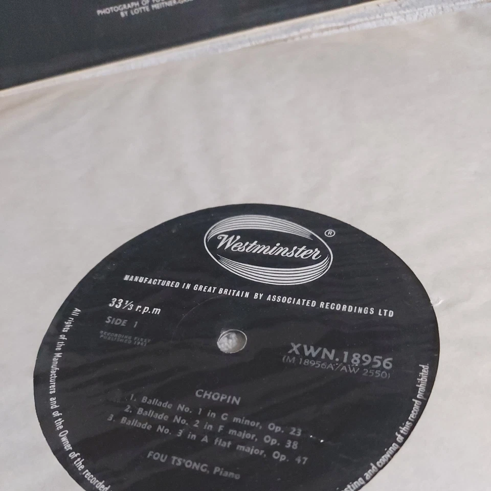 XWN 18956 Chopin Four Ballads Berceuse Two Preludes Fou Ts'ong - Image 2 of 4