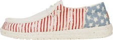 Hey Dude Women's Wendy Funk Americana Stars Shoes Size 7 Youth / 9 Women