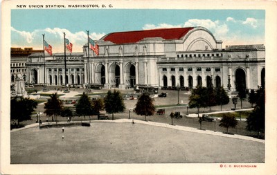 Union Station, Washington, D. C., C. O. Buckingham, U. S. Government Postcard