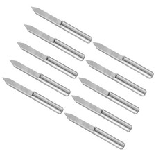 10pcs 0.2mm Tip 1/8" Shank 60 Degree 2-Flute Engraving Carving V Groove Bit