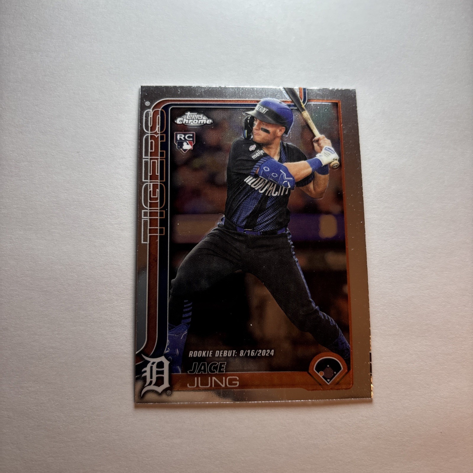 Jace Jung RC 2025 Topps Chrome Update Series #USC121 Detroit Tigers