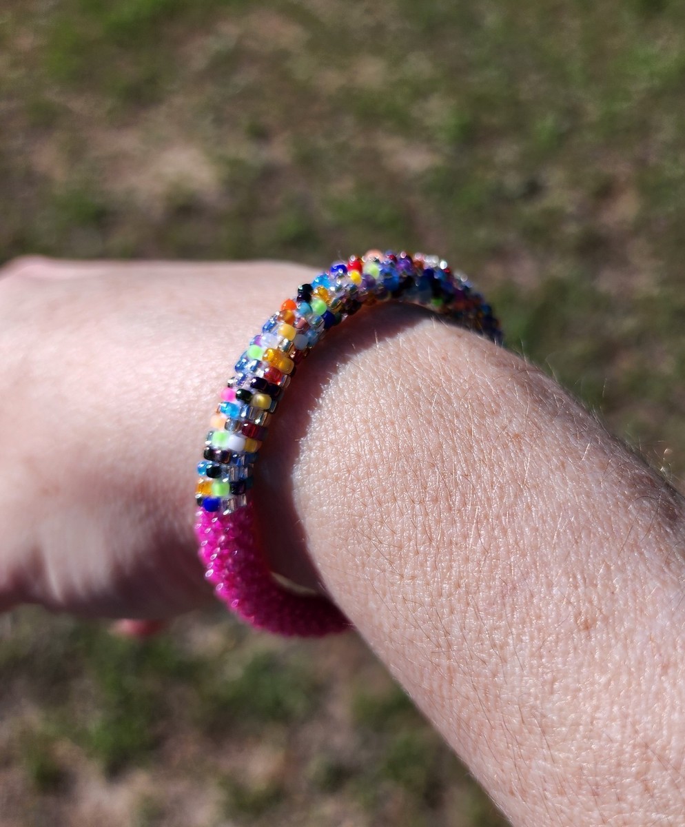 SASHKA Multicolor Beaded Bracelets sashka-co-glass-bead-bracelet-  main image 2