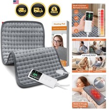 Heating Pad for Back Pain Relief, Heating Pads for Period Cramps with 9 Heat ...
