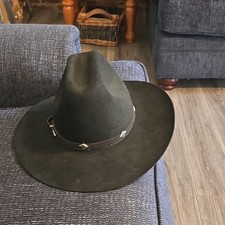 Stetson Buffalo Collection Apache Black Felt Hat 58-7 1/4