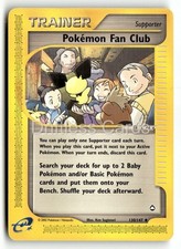 Pokemon Fan Club 130/147 Uncommon Aquapolis Pokemon LP