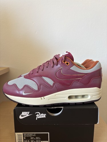 Patta x Nike Air Max 1 maroon with Bracelet_US 9 EU 42.5_DQ9549 001 - Bild 3 von 9