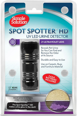 Spot Spotter HD UV LED Urine Detector - Spot and Eliminate Pet Urine Stains and