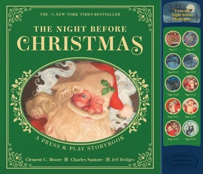 The Night Before Christmas Press and   Play Storybook by Clement Moore HARDBACK