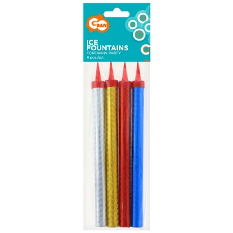 5901238679516 Fontanny party holograficzne - 18 cm / 4 szt. Godan