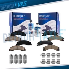 6pc Front & Rear Ceramic Brake Pads for Ford E-150 E-250 E-350 E-450 Super Duty