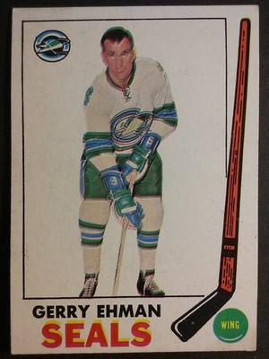 1969-70 TOPPS HOCKEY #83 GERRY EHMAN DOUBLE EXPOSURE VARIATION RARE