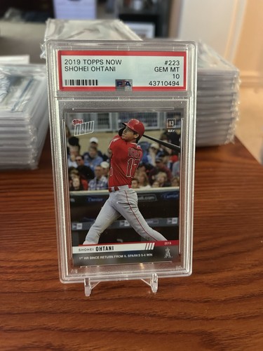 2019 TOPPS NOW MLB #223 SHOHEI OHTANI - SHORT PRINT! Only 11 PSA 10’s
