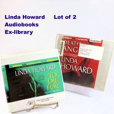 Linda Howard Lot/2 Audiobooks To Die For & Death Angel Thriller Suspense Murder