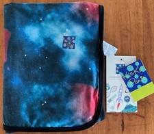 Kickee Pants Swaddling Blanket Red Ginger Galaxy Bamboo 28  X 38  Washable NWT