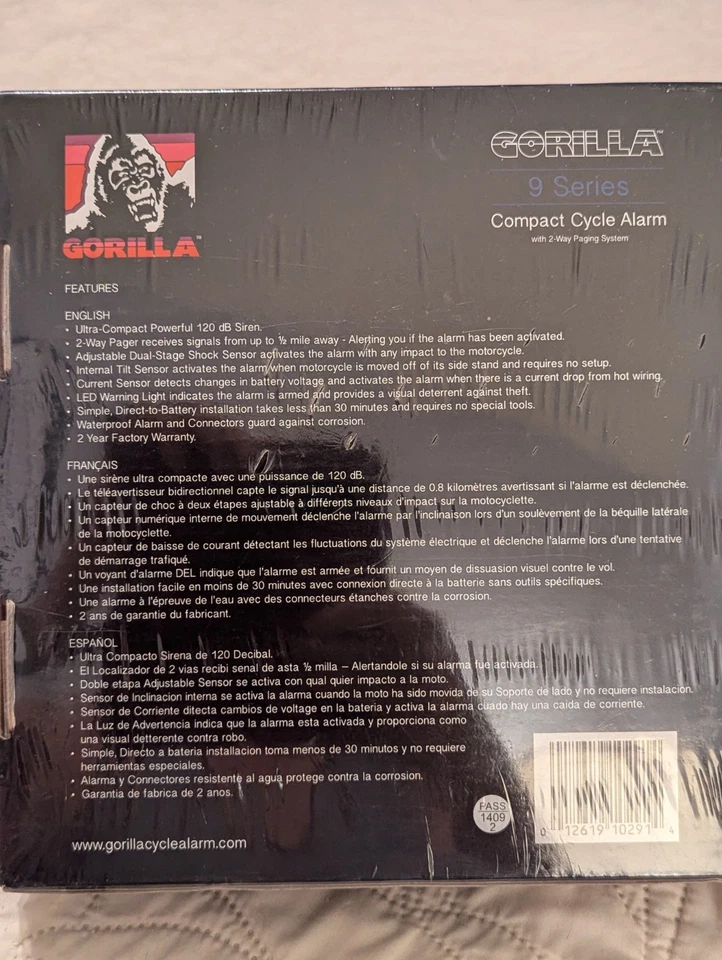 Alarma de ciclo compacta Gorilla con paginación bidireccional Foto 2 de 2