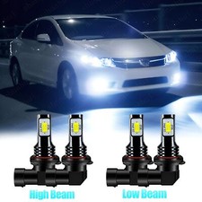 For Honda Accord 2003-2007 Led Headlight Bulbs White Highlow Beam 9005 9006 Kit For Honda Accord 2003-2007 Led Headlight Bulbs White Highlow Beam 9005 9006 Kit