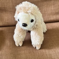 Aurora Sloth Plush Mini Flopsie Stuffed Animal Beige 8"