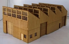 Trackside Models SM1058 - HO Scale - Laser Cut "Sawtooth Workshop"