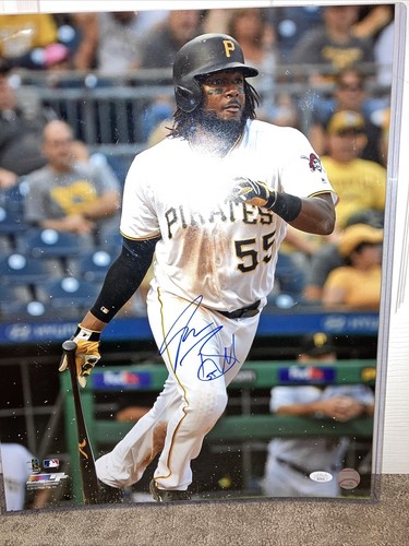 Foto Josh Bell autografata 16x20 JSA COA Miami Marlins - Foto 1 di 2