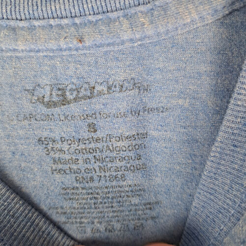 T-shirt Capcom Mega Uomo Taglia S Blu Manica Corta Grafica - Foto 5 di 12