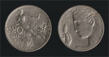 20 CENTESIMI 1911 LIBERTA' - VITTORIO EMANUELE III 